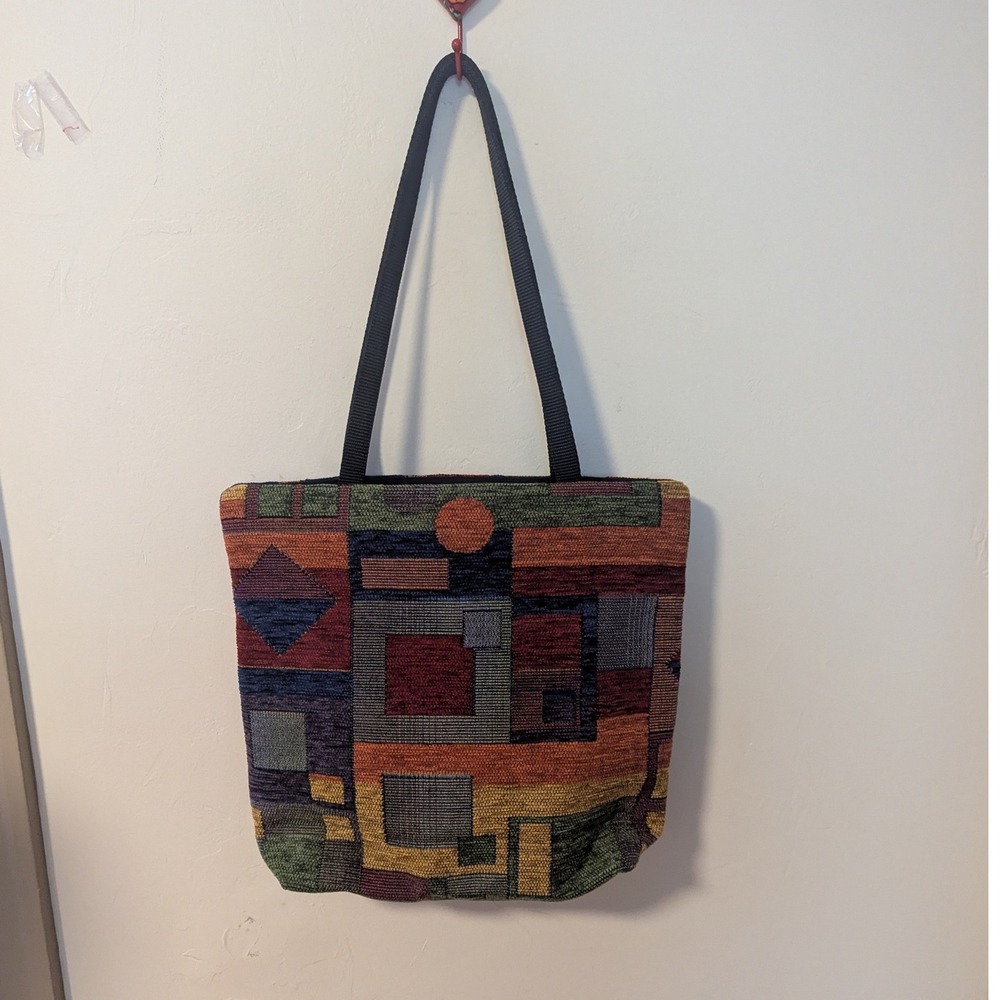 Danny K Smithsonian Tapestry Tote‎ Bag Set Geometric Abstract 4 Piece - Picture 6 of 8